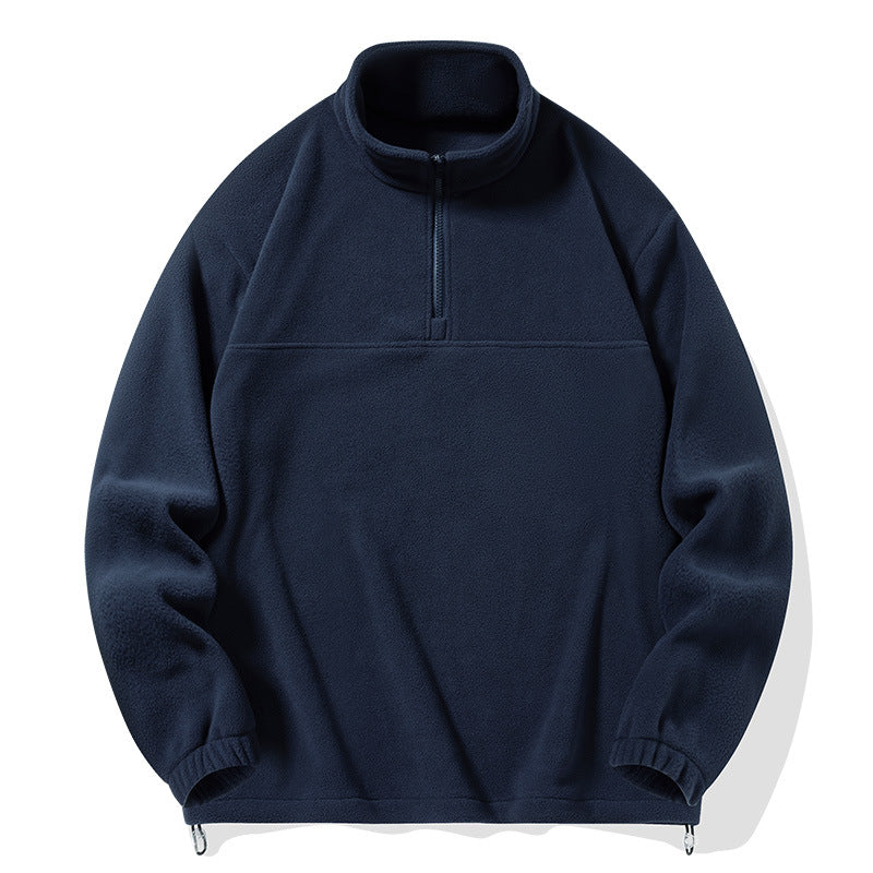 Mens Winter Fleece Pile Lambswool Jumper